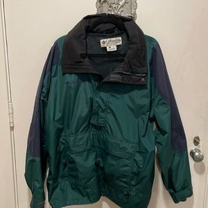 Columbia Snowboard Jacket . With rain hood. Large, Zippered pockets